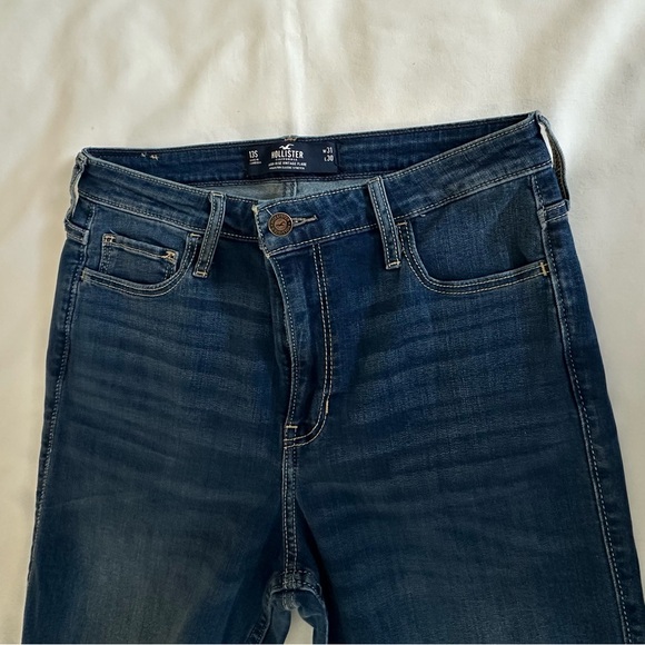 Women's Hollister Blue Flared Jeans, Size 13 Short - Picture 5 of 5